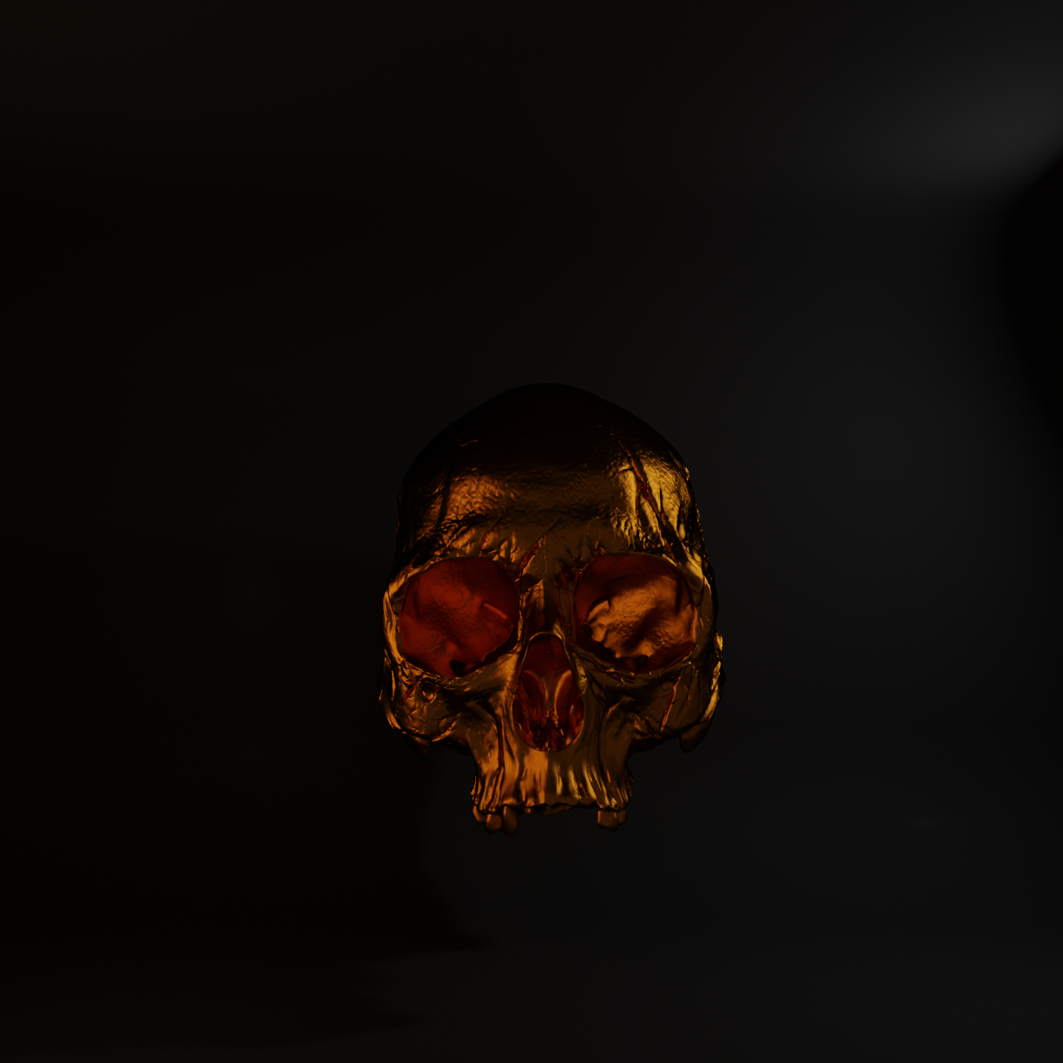 Metallic Gold Skull preview image 1